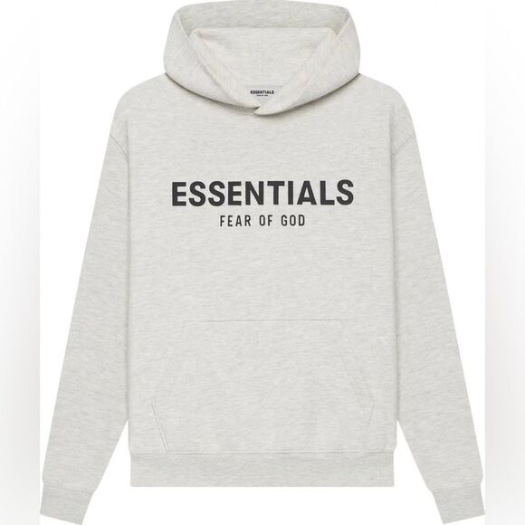 Fear Of God Essentials Hoodie 'Light Oatmeal' size Large NWT in packaging
